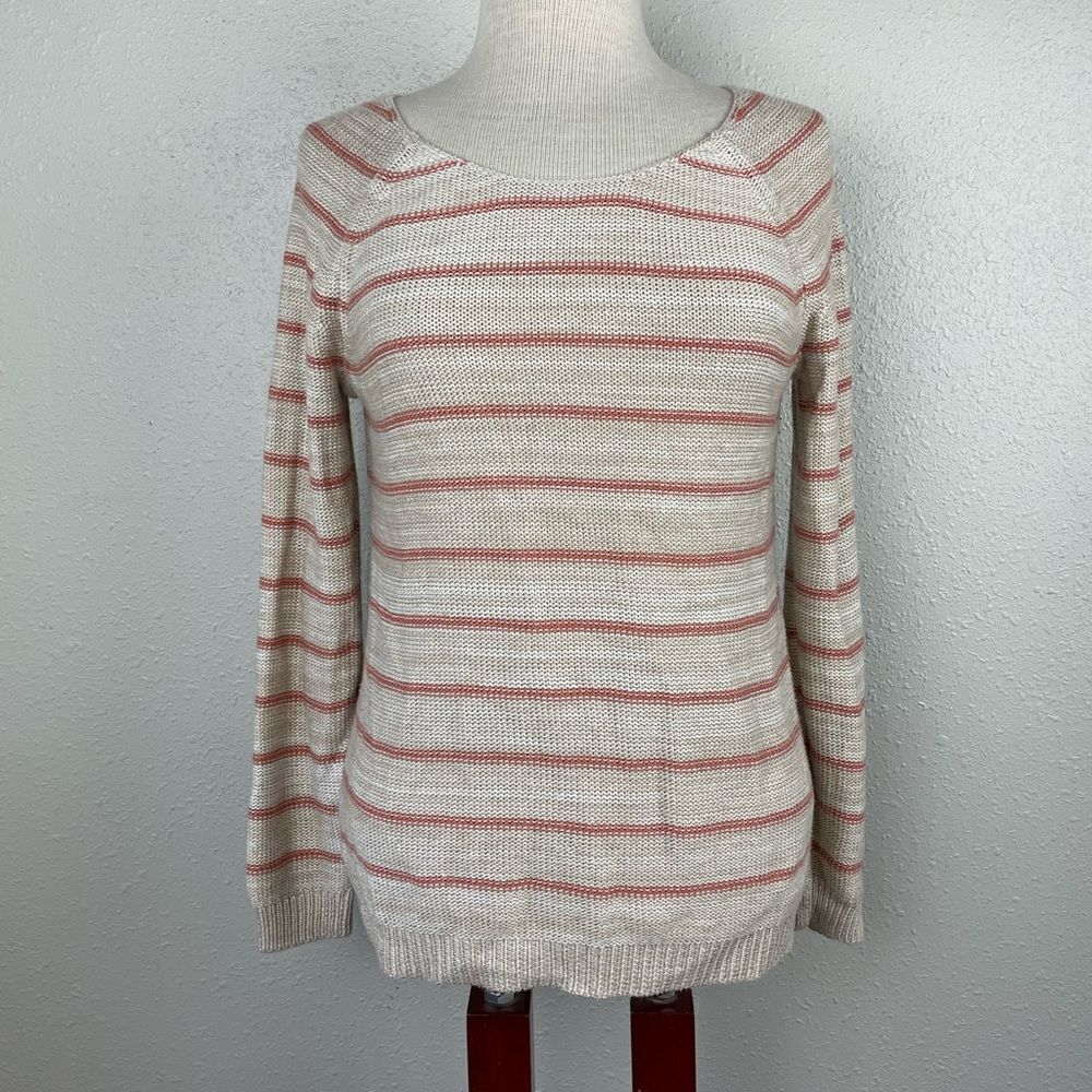 Pink Rose Sweater Size M EUC